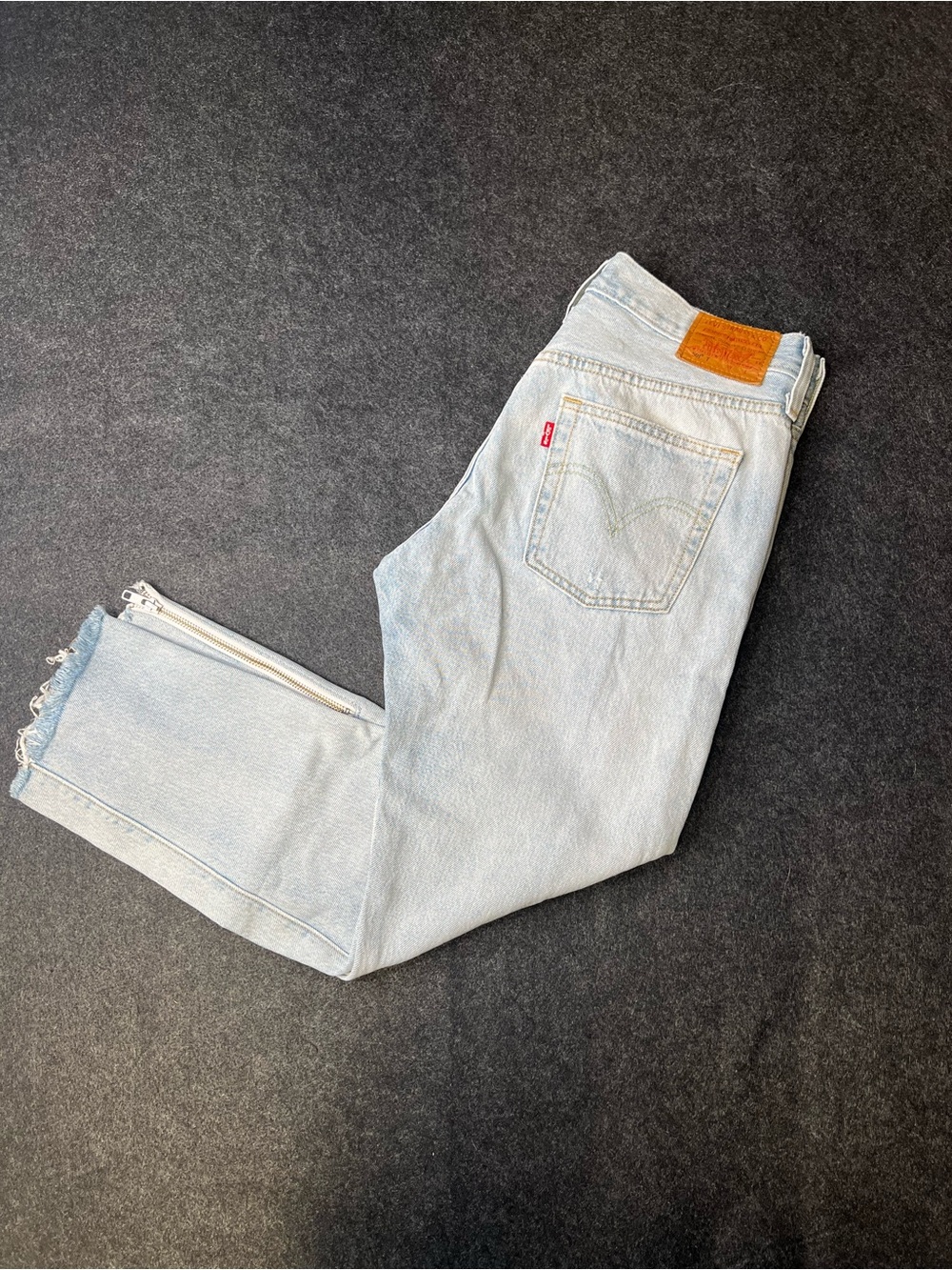 Levi’s 501 Denim Jeans High-Rise Women’s Size‎ 27 Premium Big E Ankle Zip